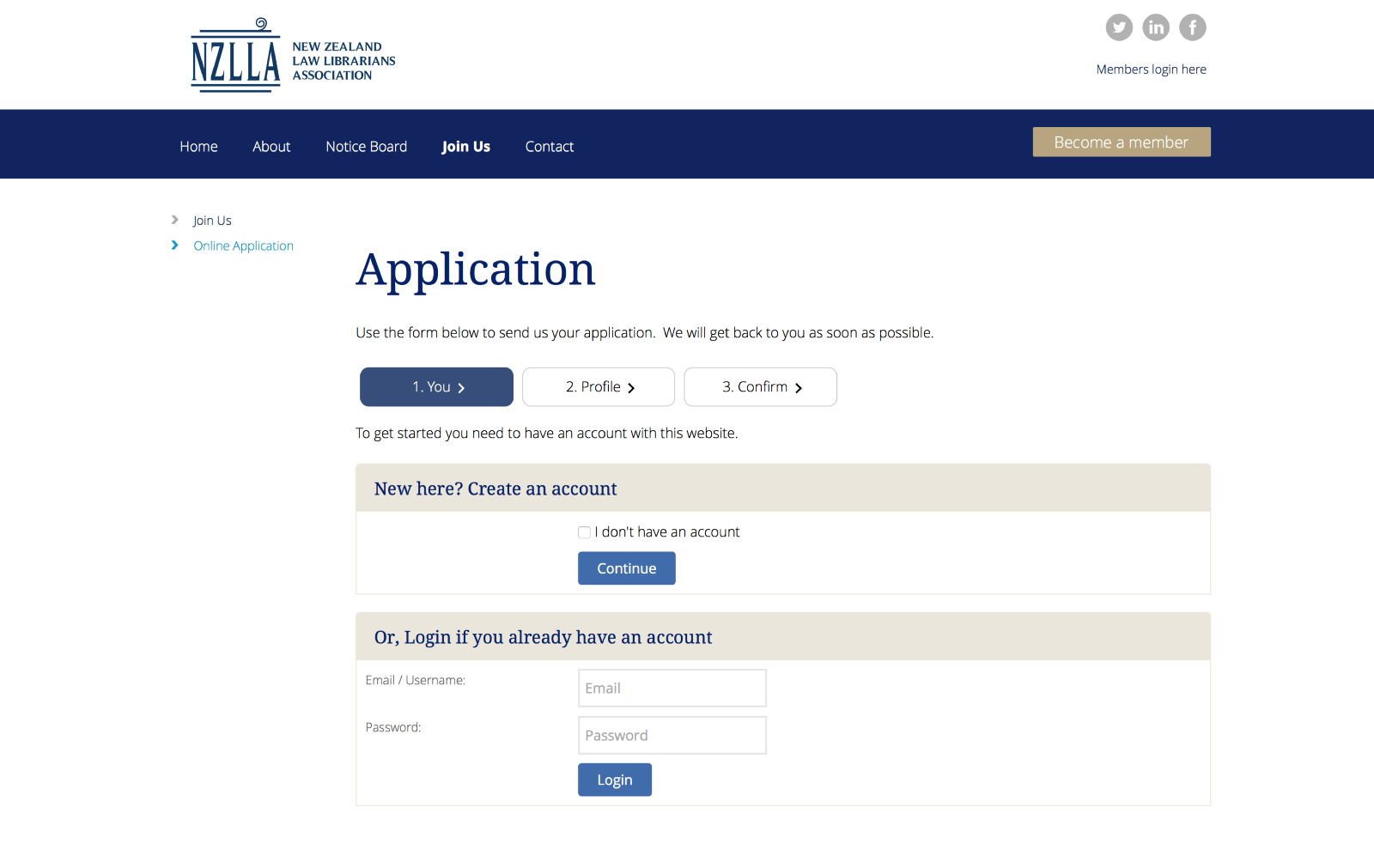 NZLLA Online Application