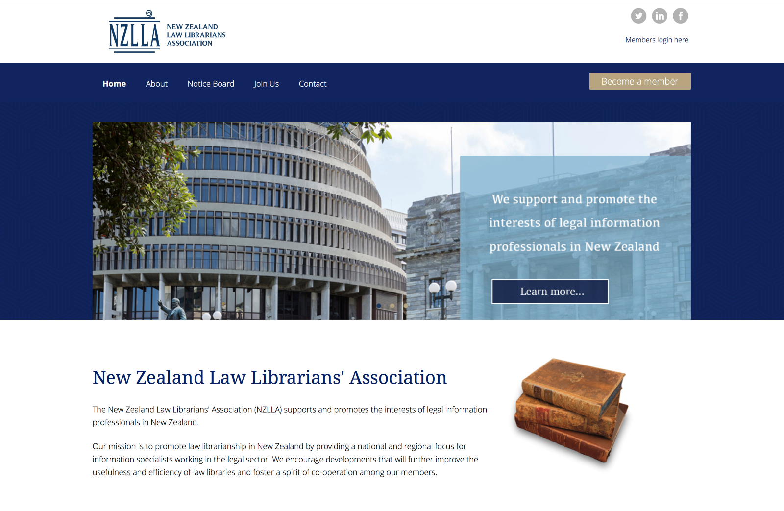Homepage NZLLA
